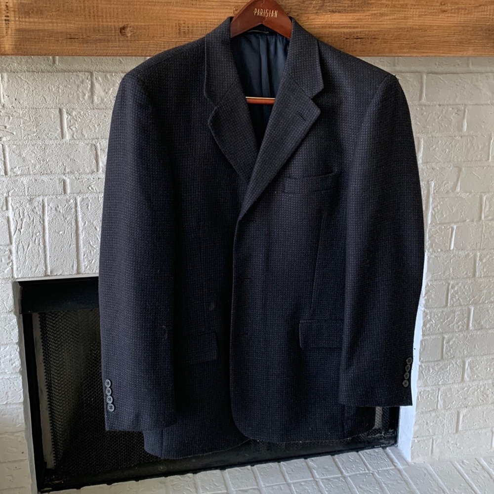 Mens Liz Claiborne dark blue sport coat 42R